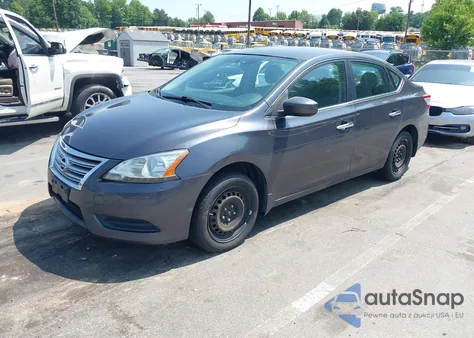 2014 Nissan Sentra Sv из США, поврежденный, VIN 3N1AB7APXEY303838